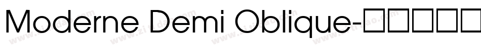 Moderne Demi Oblique字体转换